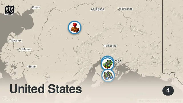 Map of Could Dinosaurs Still Exist in Alaska? | The Alaska Triangle | Travel Channel