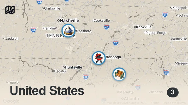 Map of Letting Billboards Decide What I Eat For 24 Hours...