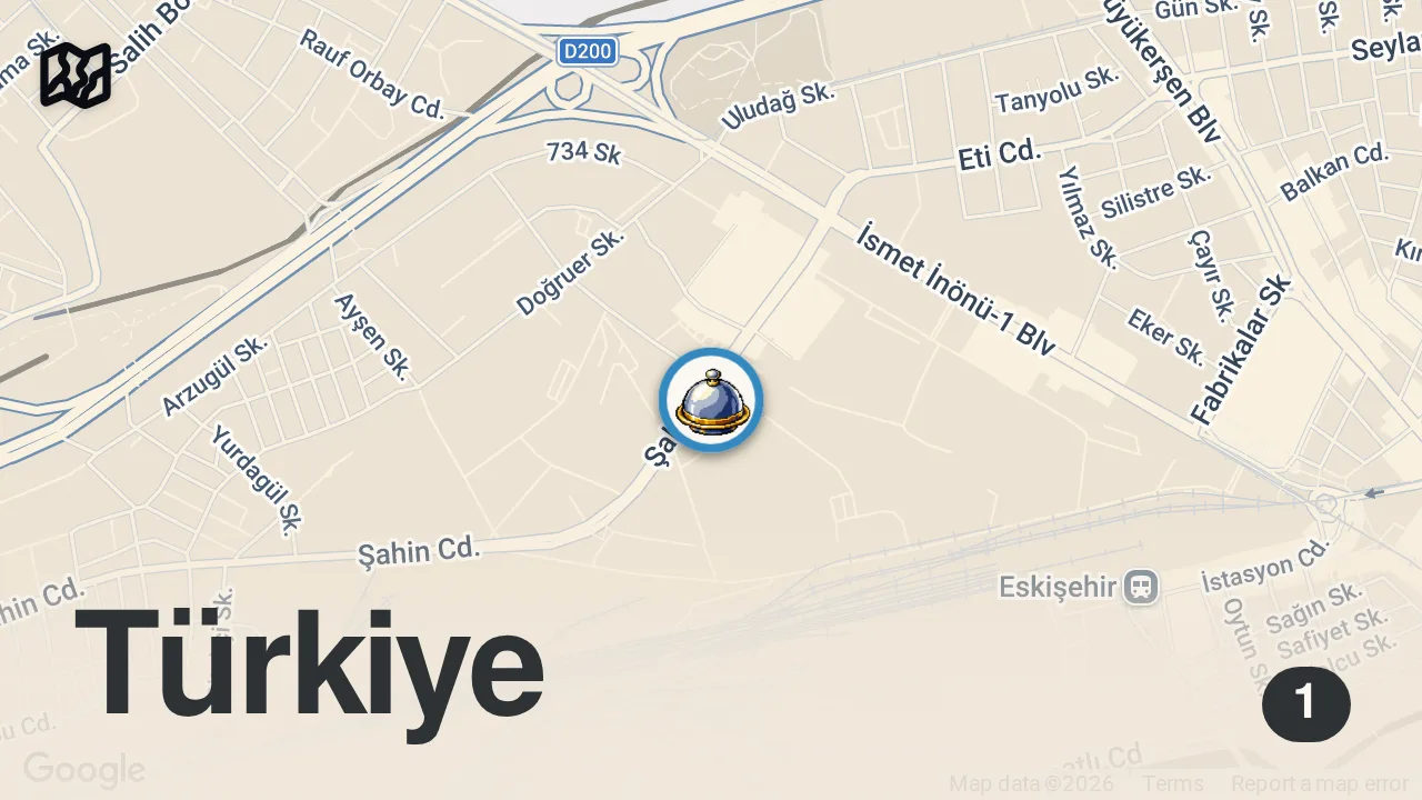 Map of 1 spot from BEN YAĞLAMA SEVERİM! SİZİ BİLMEM 😊 #shorts #yemek #kayseri