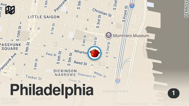 Map of Trying one of the most FAMOUS Italian restaurants in Philly! 🔥👀🍝 @aromaon3rd