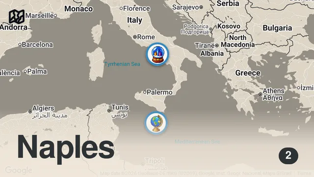 Map of On the Set of #PompeiiOutofTime