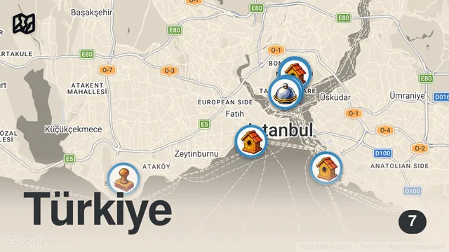 Map of İSTANBUL’DA TABELASIZ RESTORAN KEŞFETTİK #VLOG12 – Ayaküstü Lezzetler