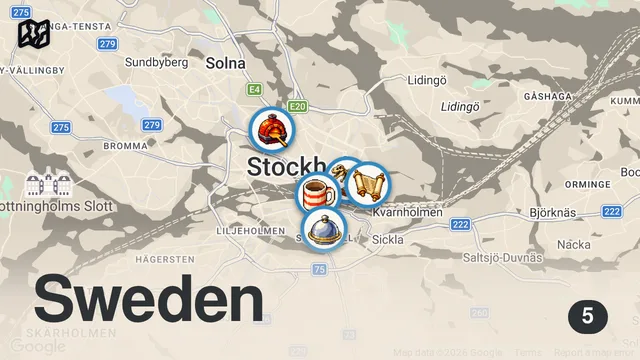 Map of SOĞUK! PAHALI!  UZAK! AMA SEVDİM! 😊 STOCKHOLM