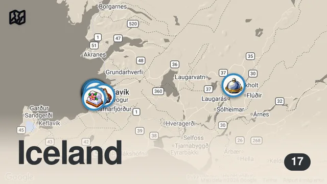 Map of WE WENT TO ICELAND!