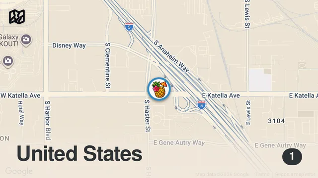 Map of Trying ONO Hawaiin BBQ for the first time in Anaheim, Ca