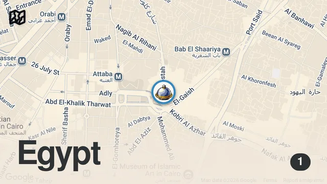 Map of جولة فطار رايقه في شوارع الزمالك الجميلة فول وطعميه وبيض بالشيدر من مطعم قدرك#اكسبلور #مطاعم