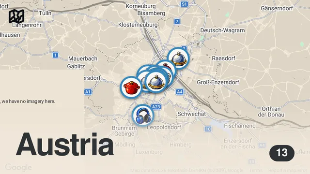 Map of 8 things you MUST EAT in VIENNA (Eat like a local)
