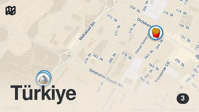 Map of 3 SAATTE 500 TL SERİSİ!!! DİYARBAKIR SOKAKLARI!!!