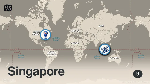 Map of Top 10 Things to Do in Singapore
