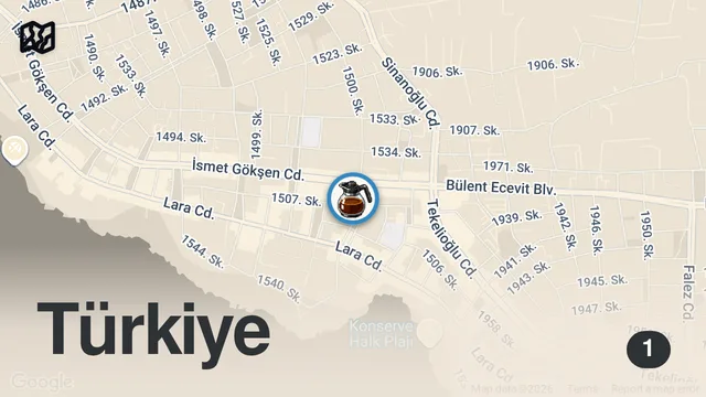 Map of Romm Coffee’den Ayrılıyorum