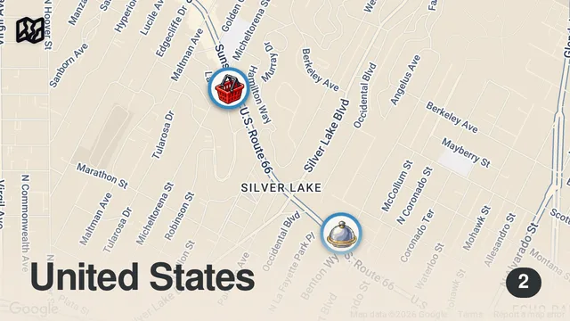 Map of THE ALT-PASTA REVOLUTION... LOS ANGELES EDITION | FTD