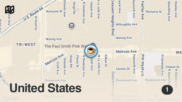 Map of KIM KARDASHIAN LATTE | THE TASTE TEST