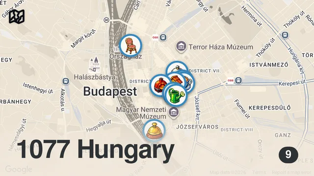 Map of BUDAPEST BEST FOOD AND DRINK GUIDE 🇭🇺