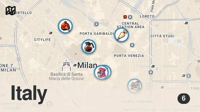 Map of MİLANODA 50 EUROYA NE YEDİM? | İTALYA TURU