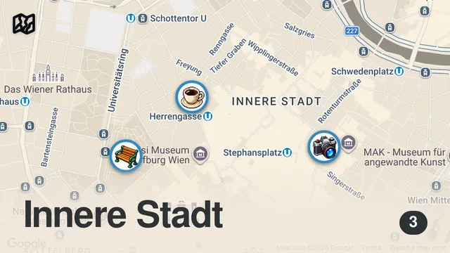 Map of Eating at Café Central. Vienna, Austria. A Beautiful TOURIST TRAP?