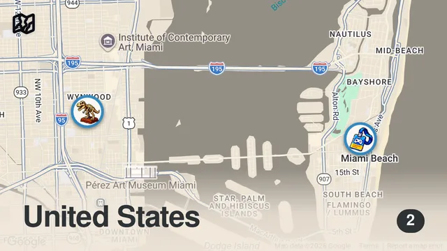 Map of MIAMI STREET ART |  360º VIDEO