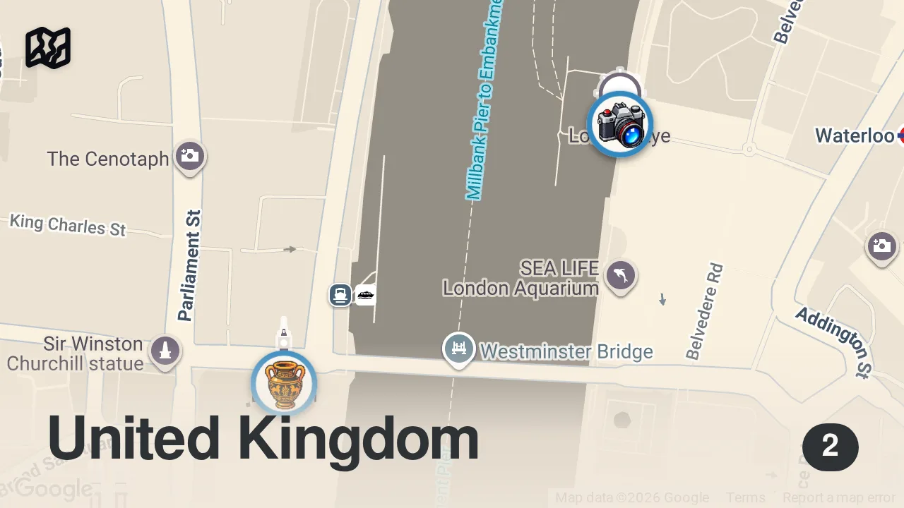 Map of 2 spots from Trying the Worst Reviewed Restaurant