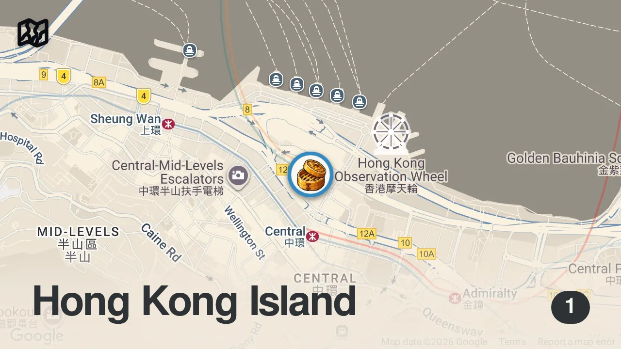 Map of 1 spot from Trying the world's CHEAPEST Michelin Star restaurant!