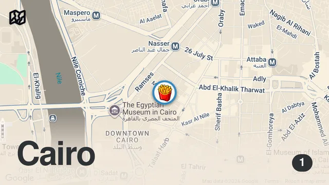 Map of Ultimate guide to best Egyptian Streetfood. Go check out the video⬇️⬇️ #explore #shorts