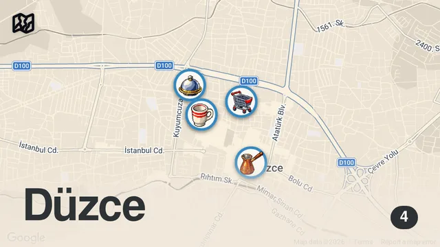 Map of Bu Şehir Sürpriz Çıktı! Düzce’nin Gizli Lezzetlerini Keşfettim
