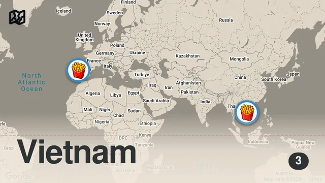 Map of Is Lotteria DESTROYING McDonald's In ASIA??? | Double Burger VS Big Mac Showdown