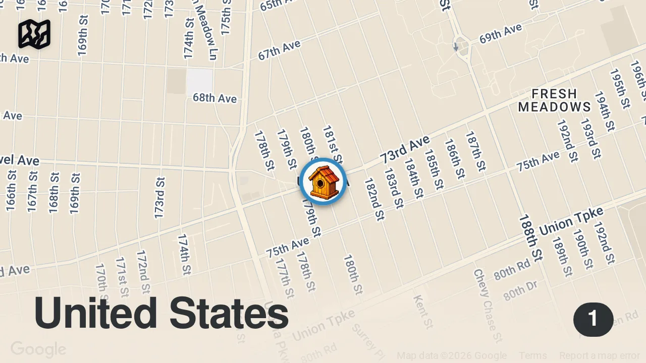 Map of 1 spot from Come eat bagels with me in NYC! #shorts