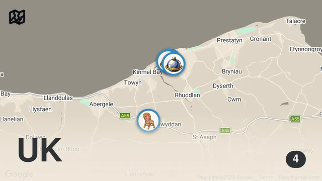 Map of I didn’t expect this INCREDIBLE food in Rhyl