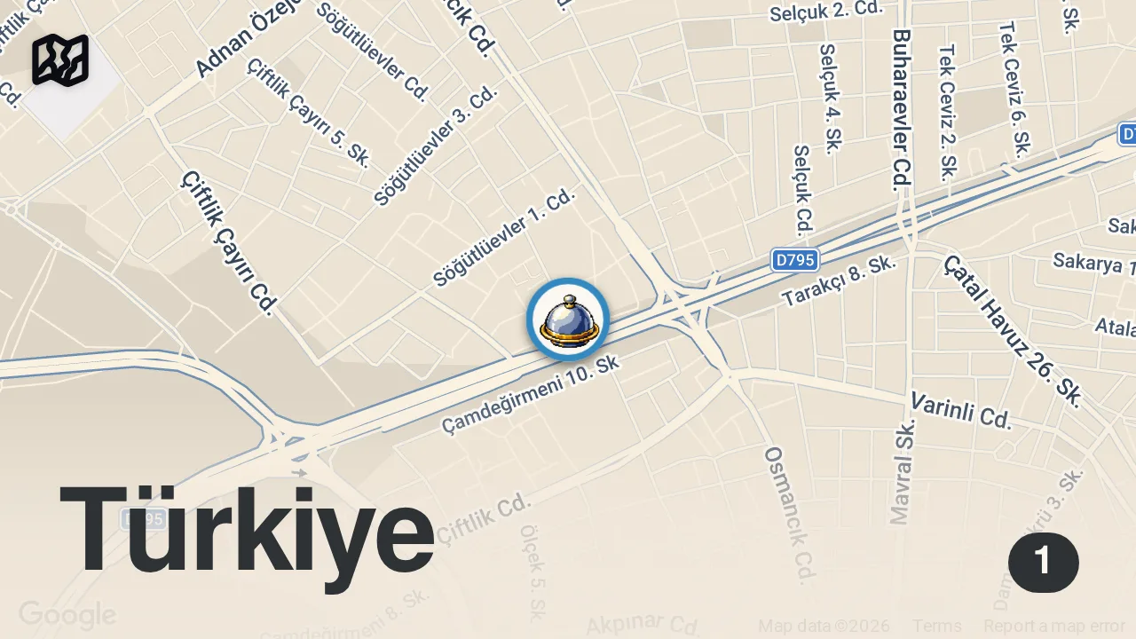 Map of 1 spot from BU ETİN SUYUNDA YIKANIRIM DEDİ | İSKİLİP DOLMA EVİ ÇORUM