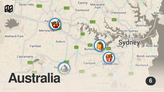 Map of I Tried the Best Food in Sydney, Australia!! (Here’s What You Have to Eat)