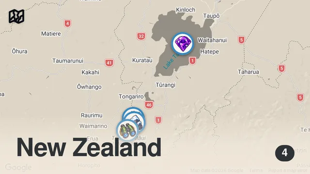 Map of New Zealand's Best Hike | Tongariro Alpine Crossing Travel Vlog