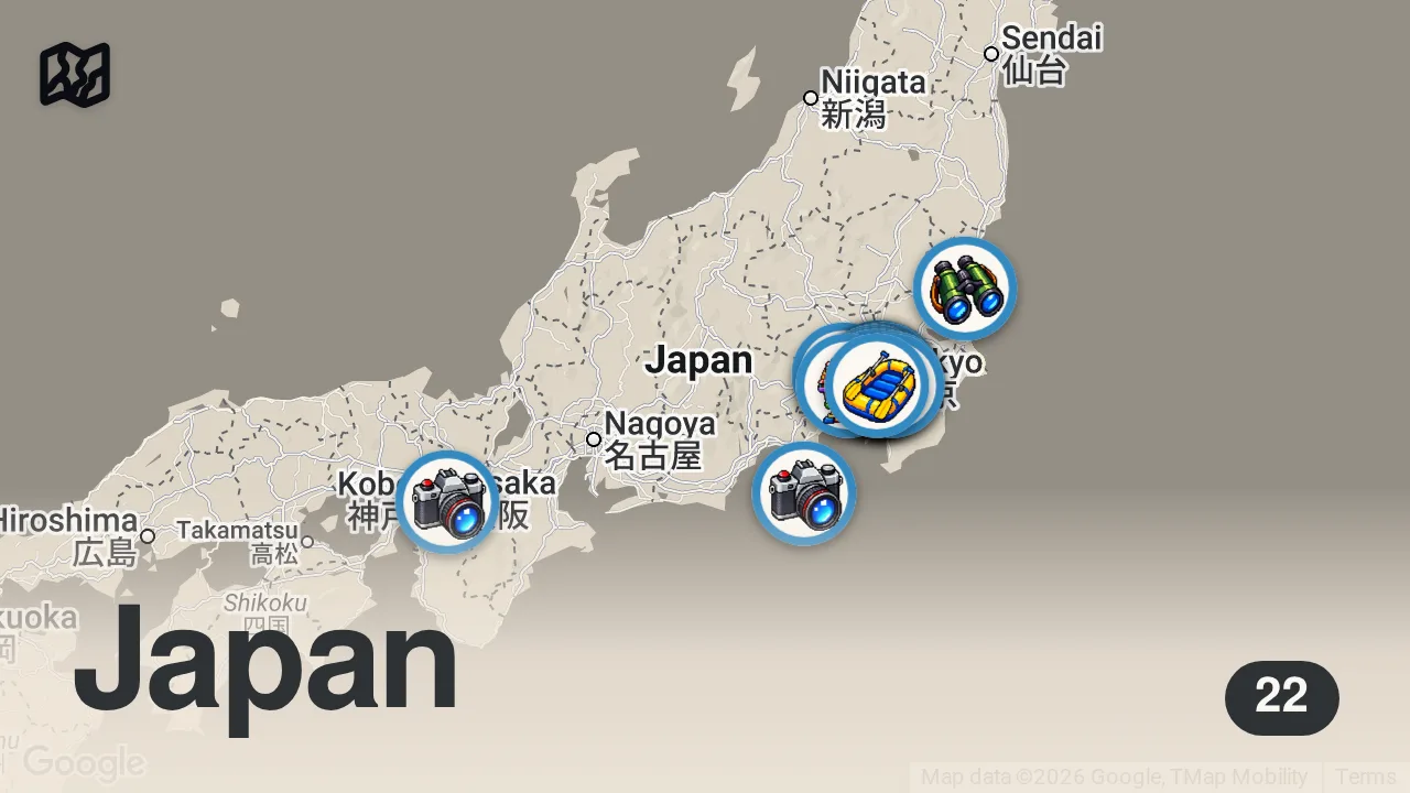 Map of 22 spots from Japan Cherry Blossom Season 🌸 What I Wish I Knew!