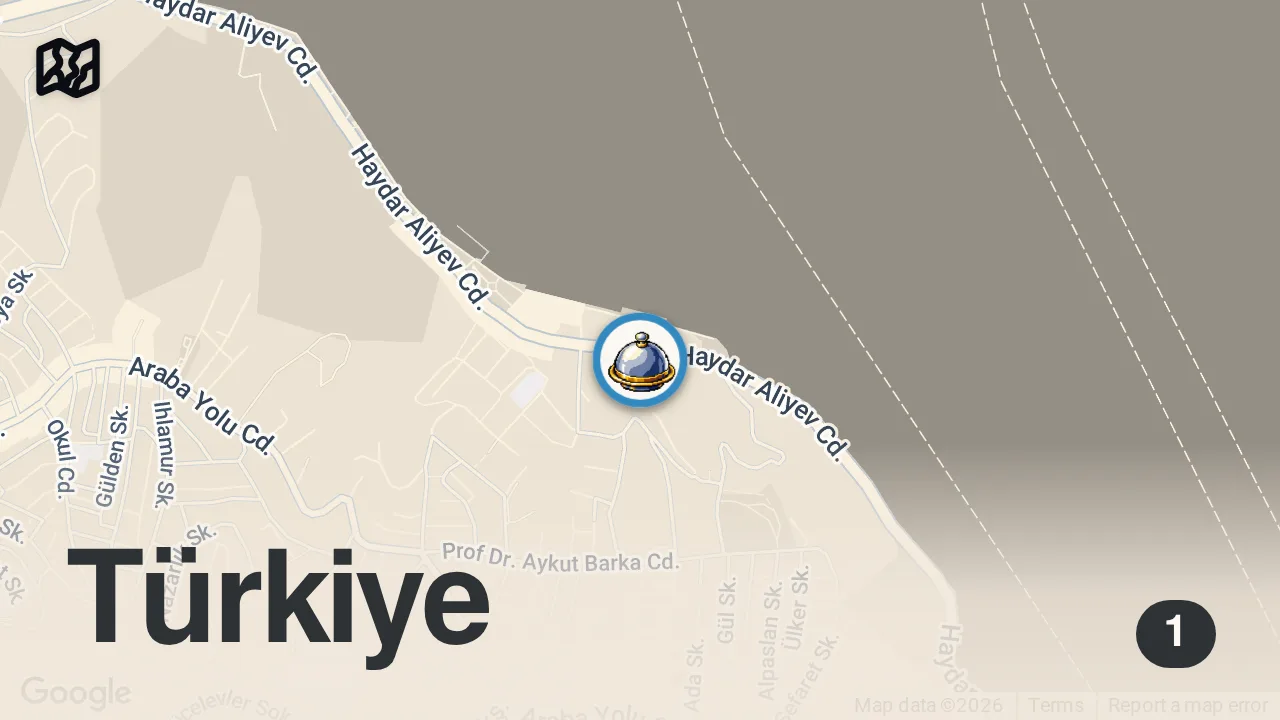 Map of 1 spot from Eski nesil ocakbaşı: Asaf Kireçburnu 🥩🔥 #ayaküstülezzetler #short #shorts