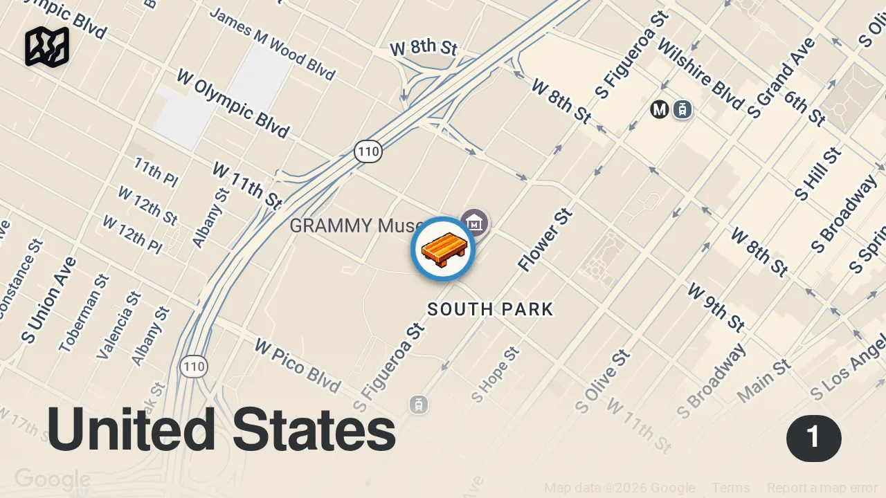 Map of 1 spot from Eating At The WORST REVIEWED Sushi Restaurant in My City... (1 STAR)