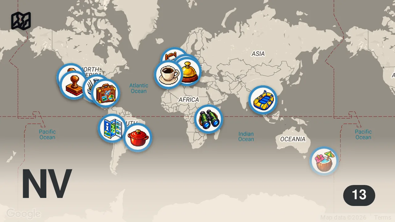 Map of 13 spots from 13 Essential Bucket List Trips to Make Before 30 | World Travel Guide