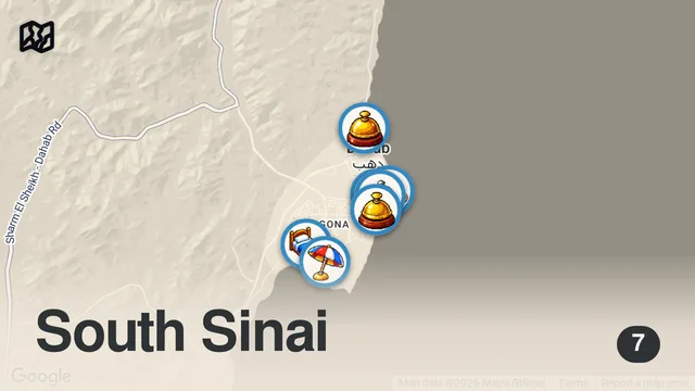 Map of شوف قبل ما تحجز اقامة في دهب | Watch before booking in Dahab, Egypt