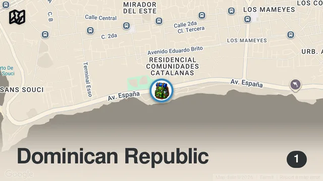 Map of DOMINICAN FOOD First Time🇩🇴