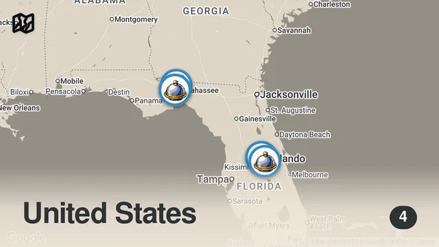 Map of Eating at Fast Food Restaurants I've NEVER Heard of... (South Florida)