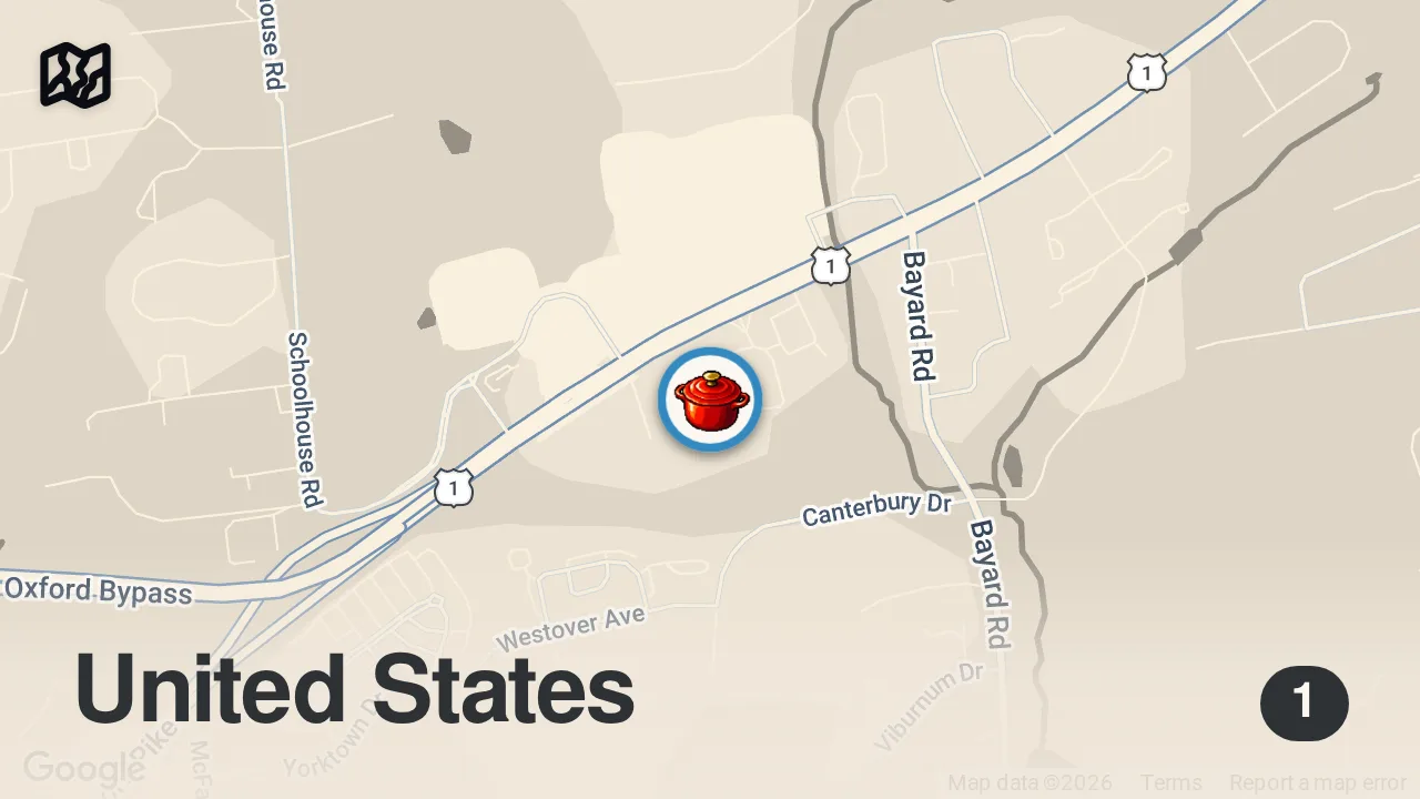 Map of 1 spot from Trying one of the HIGHEST rate italian restaurants in Chester County! ๐๐ฅ๐ @flogabistro