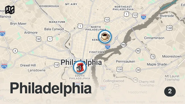 Map of Trying a newer bakery in Philly!