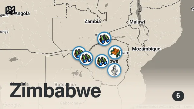 Map of Signing My Life Away At Sketchy $100 Activity In Zimbabwe, Victoria Falls 🇿🇼