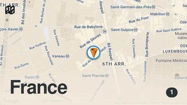 Map of Trying the famous fruit sorbet in Paris