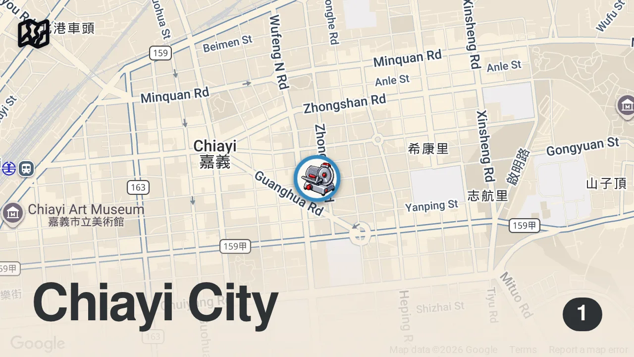 Map of 1 spot from POV: you wake up hungry in Taiwan 🇹🇼