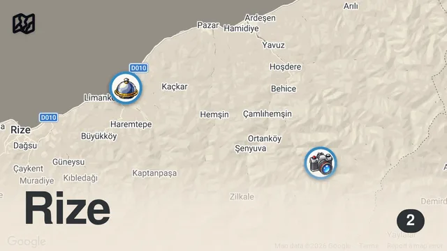 Map of RİZE LEZZET TURU 👋🏼