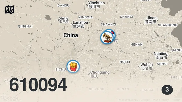 Map of Shocking Chinese Street Food - JACUZZI SOUP in Xi’an, China!!