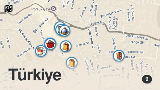 Map of 🇹🇷 STREET FOOD IN ESKİŞEHİR,  TURKEY - KING OF BALABAN KEBAB + ULTIMATE STREET FOOD TOUR IN TURKEY