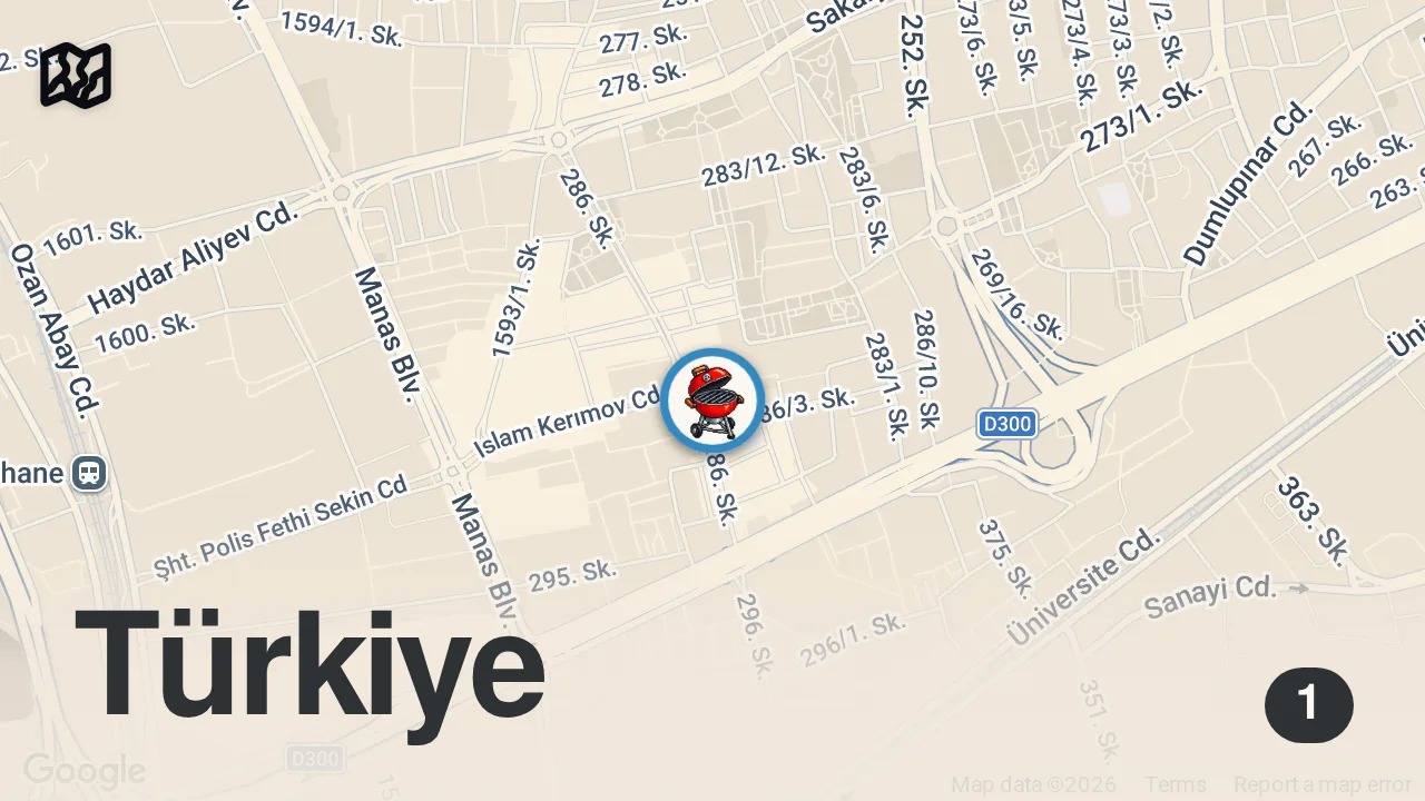 Map of 1 spot from 8 YAŞINDAN BERİ YAPIYORUM | ARPA SUYU KOKOREÇ İZMİR
