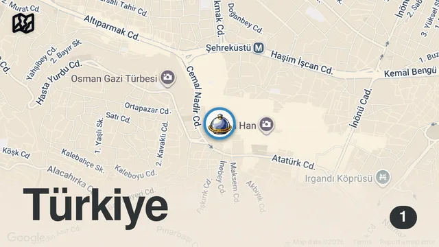 Map of 17 SANİYEDE HAZIRLIYOR! | AKAY ÇİĞ BÖREK BURSA