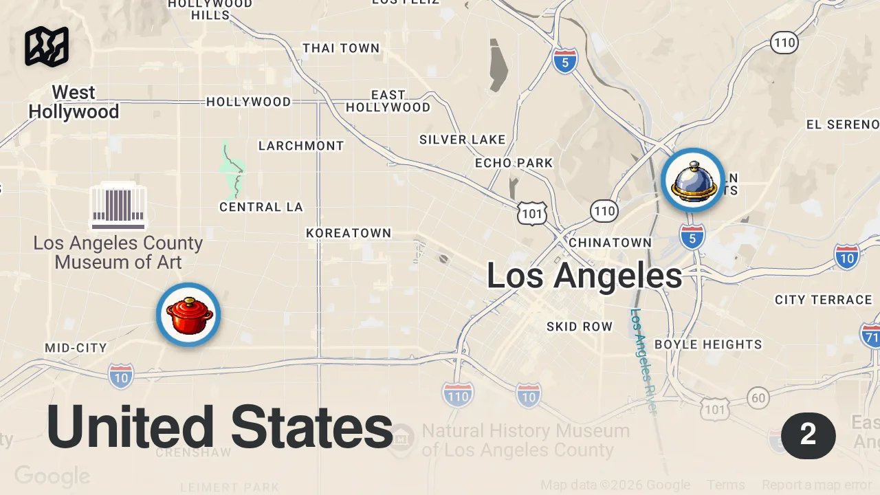 Map of 2 spots from US vs UK Olive Garden vs Zizzi | Italian Chains | Food Wars | Insider Food