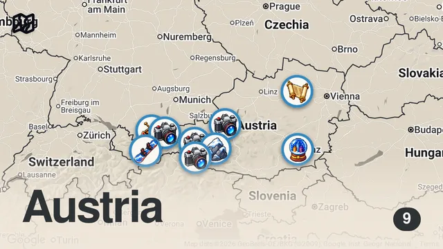 Map of Österreich entdecken: Die 10 schönsten Orte für deine Reise!