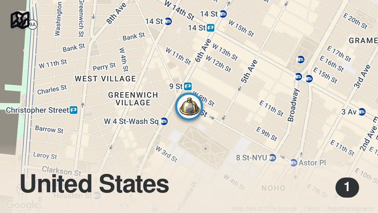 Map of 1 spot from 1 MICHELIN STAR | Frevo, NYC